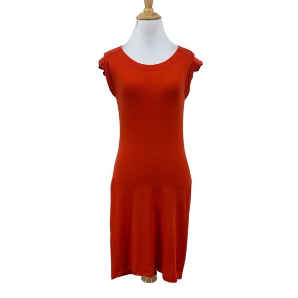 Athleta Dresses & Skirts - Athleta Charisma Mini Dress Womens XXS 2XS Cap Sleeve Scoop Draped Back Red